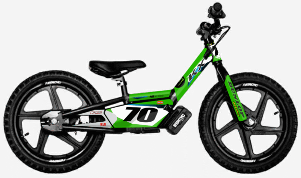 kit déco draisienne stacyc edrive 12 16 ng decals kawasaki kxf factory réplica mx decals graphics autocollant adhésifs visuel_Plan de travail 1