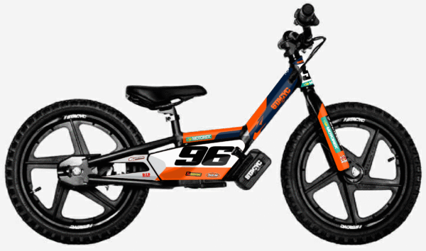 kit déco draisienne stacyc edrive 12 16 ng decals ktm sxf factory réplica mx decals graphics autocollant adhésifs visuel_Plan de travail 1