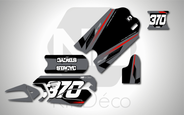 kit déco draisienne stacyc edrive 12 16 ng decals win séries rouge réplica mx decals graphics autocollant adhésifs_Plan de travail 1
