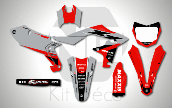 kit déco fantic 250 450 xxf 2021 2022 2023 2024 motocross ng bionic séries mx decals stickers graphics autocollant adhesifs_Plan de travail 1