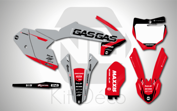 kit déco gasgas 65 mc 2021 2022 2023 motocross ng bionic séries decals stickers graphics autocollant adhesifs_Plan de travail 1