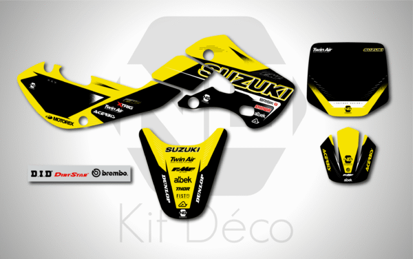 kit déco 65 rm suzuki ng motocross alba series decals stickers graphics autocollant adhesifs