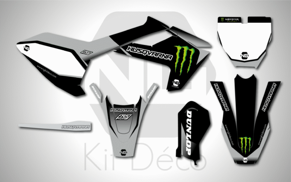 kit déco husqvarna 65 tc 2017 2018 2019 2020 2021 2022 2023 ng motocross drag series séries mx decals srickers graphics autocollant adhesifs