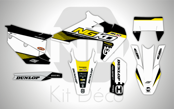 kit déco husqvarna te fe 125 250 300 350 450 501 2020 2021 2022 2023 ng enduro ano series decals stickers graphics autocollant adhesifs