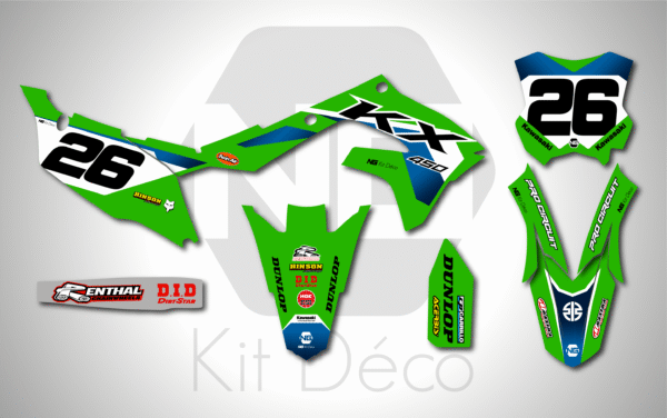 kit déco kawasaki 250 450 kxf 2019 2020 2021 2022 2023 2024 motocross ng origine originality 2026 mx decals stickers graphics autocollant adhesifs