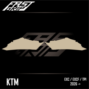 fast grip ktm 125 250 300 350 450 500 exc excf tpi 2026 protections ouïes de radiateur full