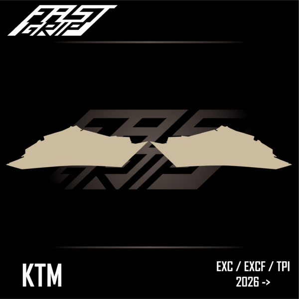 fast grip ktm 125 250 300 350 450 500 exc excf tpi 2026 protections ouïes de radiateur full