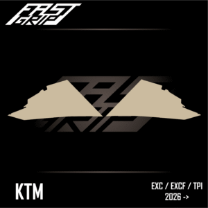 fast grip ktm 125 250 300 350 450 500 exc excf tpi 2026 protections ouïes de radiateur soft