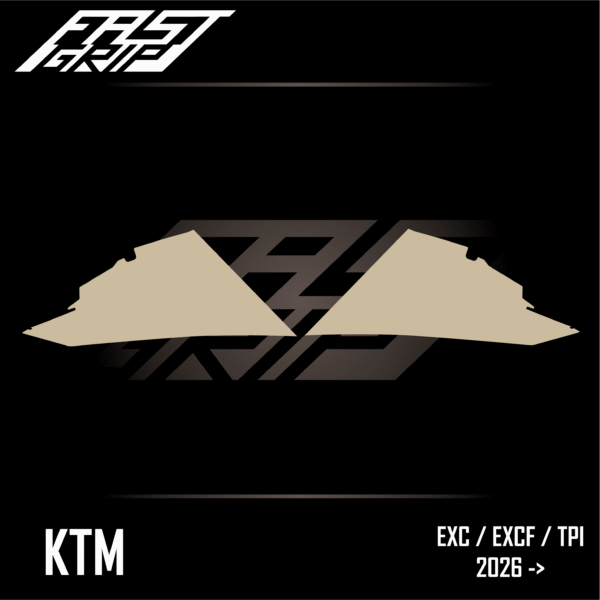 fast grip ktm 125 250 300 350 450 500 exc excf tpi 2026 protections ouïes de radiateur soft