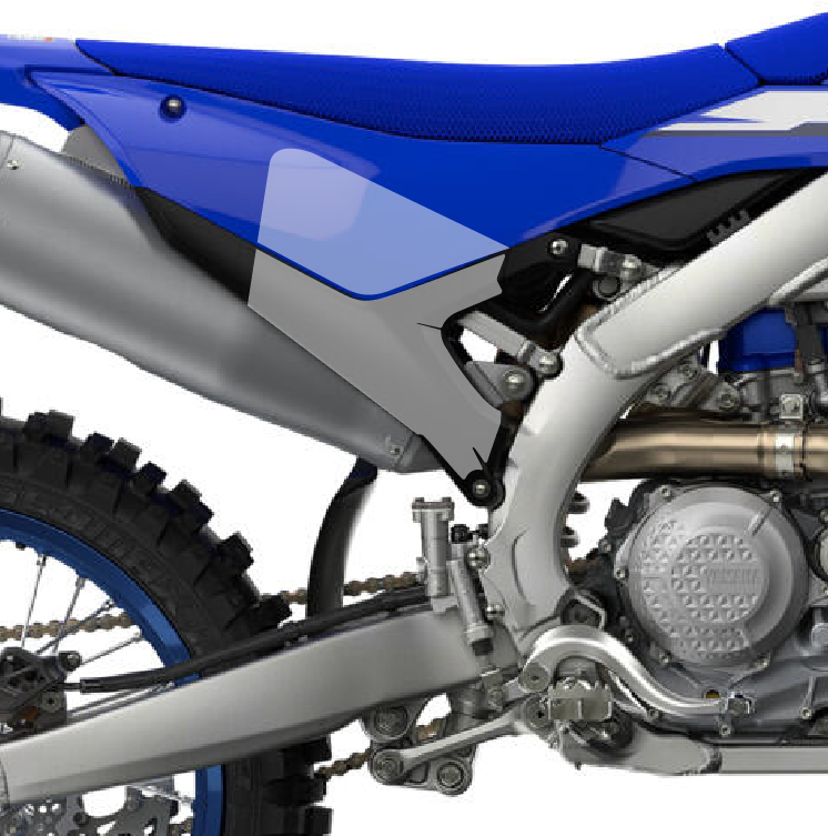 grip protection plaques latérales yamaha 250 450 yzf 2026 2027 full fast grip motocross visuel