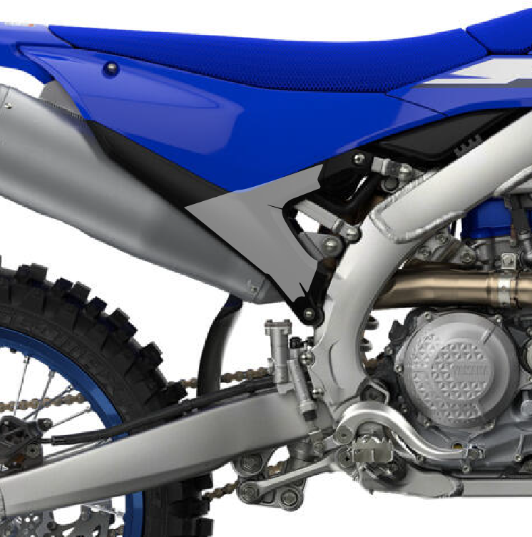 grip protection plaques latérales yamaha 250 450 yzf 2026 2027 soft fast grip motocross visuel
