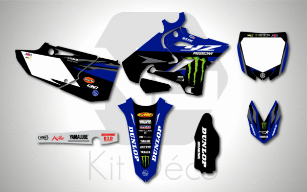kit déco 125 250 yz 2015 2016 2017 2018 2019 2020 2021 yamaha ng motocross factory 2025 mx decals stickers graphics autocollant adhesifs