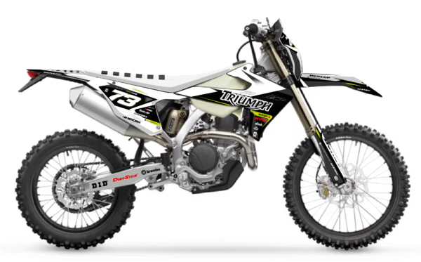 kit déco triumph tfe 250 450 e 2025 2026 2027 enduro ng mx alba decals graphics stickers autocollant adhesifs visuel
