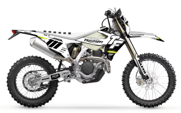 kit déco triumph tfe 250 450 e 2025 2026 2027 enduro ng mx col decals graphics stickers autocollant adhesifs visuel