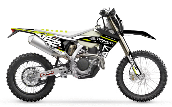 kit déco triumph tfe 250 450 e 2025 2026 2027 enduro ng mx race series decals graphics stickers autocollant adhesifs visuel 2