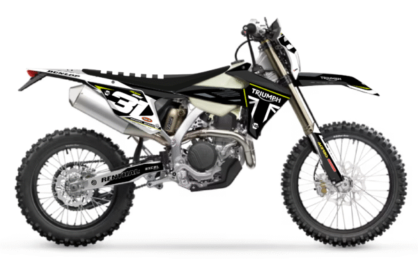 kit déco triumph tfe 250 450 e 2025 2026 2027 enduro ng mx south series decals graphics stickers autocollant adhesifs visuel