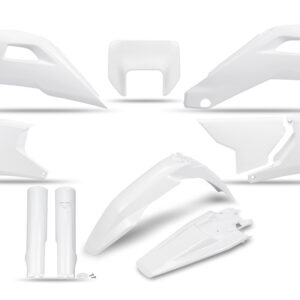 kit plastique husqvarna 125 250 300 350 450 501 te fe 2027 kit complet enduro ufo blanc