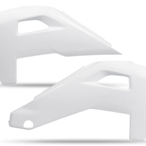 kit plastique husqvarna 125 250 300 350 450 501 te fe 2027 ouies de radiateur enduro ufo blanc
