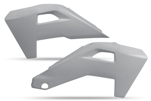 kit plastique husqvarna 125 250 300 350 450 501 te fe 2027 ouies de radiateur enduro ufo gris