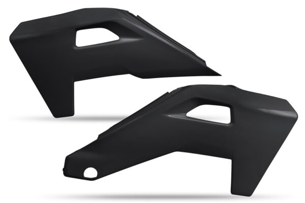 kit plastique husqvarna 125 250 300 350 450 501 te fe 2027 ouies de radiateur enduro ufo noir