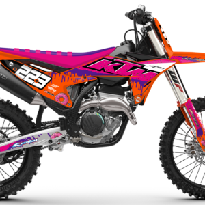 kit déco 50 65 85 125 150 250 300 350 450 sx sxf ktm 2025 2026 2027 motocross ng donuts series mx decals graphics stickers autocollant adhesifs visuel