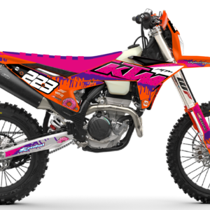 kit déco ktm 125 250 300 350 450 500 exc excf tpi xcw 2026 2027 enduro ng donuts séries decals stickers graphics autocollant adhesifs visuel