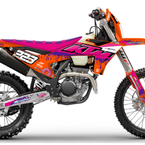 kit déco ktm 125 250 300 350 450 500 exc excf tpi xcw 2024 2025 2026 enduro ng donuts séries decals stickers graphics autocollant adhesifs visuel