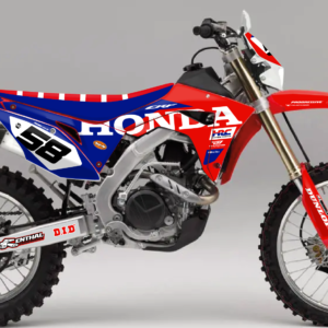 kit déco 250 300 400 450 crf rx 2017 2018 2019 2020 2021 honda enduro ng hrc factory 2026 2 decals stickers graphics autocollant adhesifs visuel