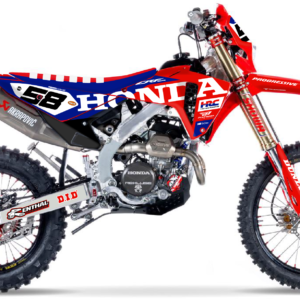 kit déco 250 300 400 450 crf rx honda red moto enduro 2025 2026 2027 ng factory hrc team mxgp usa 2026 2 mx decals stickers graphics autocollant adhésifs visuel