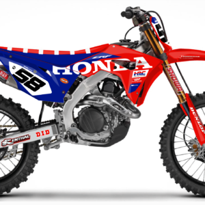 kit déco 250 450 crf honda 2017 2018 2019 2020 2021 motocross ng hrc team factory 2026 2 mx decals stickers graphics autocollant adhesifs visuel