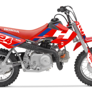 kit déco honda 50 crf pit bike ng motocross rod séries rouge blanc bleu mx decals stikcers graphics autocollant adhesifs visuel