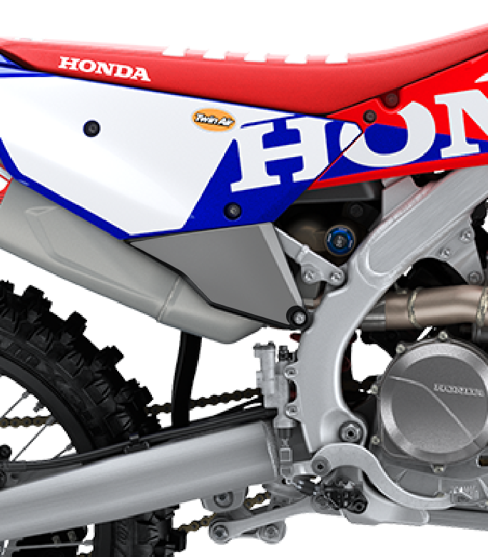 grip protections plaque latérale honda 250 450 crf 2027 2028 fast soft grip motocross visuel