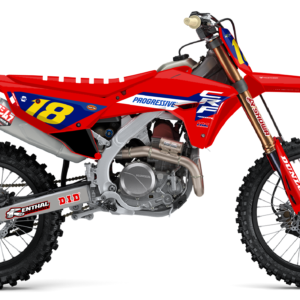 kit déco 250 450 crf 2027 2028 honda motocross ng america factory 2026 hrc rouge bleu mx decals graphics stickers autocollant adhesifs visuel