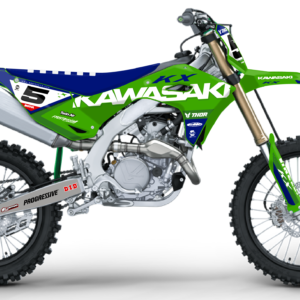kit déco 450 250 kx kxf 2024 2025 2026 2027 kawasaki motocross ng ace séries vert bleu blanc mx decals stickers graphics autocollant adhesifs visuel
