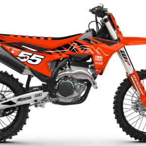 kit déco 50 65 85 125 150 250 300 350 450 sx sxf ktm 2025 2026 2027 2028 motocross ng halfback orange blanc noir mx decals graphics stickers autocollant adhesifs visuel