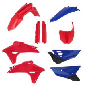 kit plastique acerbis honda complet 250 450 crf 2027 2028 motocross oem origine rouge bleu