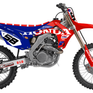 kit déco 250 450 crf 2013 2014 2015 2016 2017 honda ng motocross factory hrc 2026 rouge bleu blanc mx decals stickers graphics autocollant adhesifs visuel