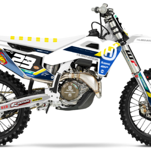 kit déco 50 65 85 125 150 250 300 350 450 TC fc 2025 2026 2027 2028 husqvarna ng attack séries blanc bleu jaune motocross graphics mx decals autocollant adhesifs visuel