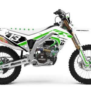 kit déco kawasaki 250 450 kxf 2019 2020 2021 2022 2023 2024 motocross ng daytona séries blanc vert mx decals stickers graphics autocollant adhesifs visuel