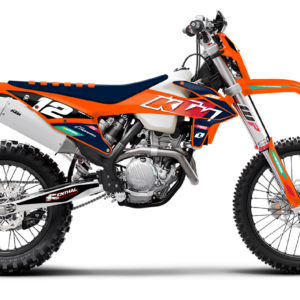 kit déco ktm 125 250 300 350 450 500 exc excf tpi xcw 2020 2021 2022 2023 enduro ng attack séries orange rouge bleu decals stickers graphics autocollant adhesifs visuel