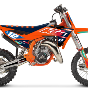 kit déco ktm 65 sx 2024 2025 2026 2027 2028 motocross ng attack séries orange bleu rouge mx decals stickers graphics autocollant adhesifs visuel