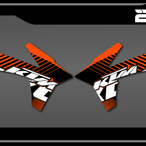 kit déco ouies de radiateur ktm 125 250 300 350 450 500 exc excf tpi xcw 2012 2013 enduro bmt oem origine 2012 decals stickers graphics autocollant adhesifs