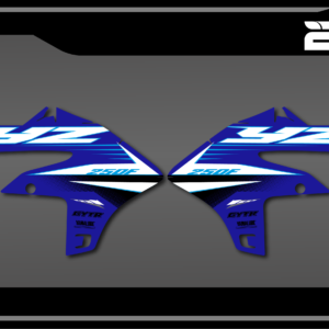 kit déco ouies de radiateur yamaha 250 450 yzf 2023 2024 2025 2026 motocross bmt oem origine 250 yzf 2025 decals stickers graphics autocollant adhesifs