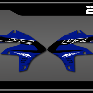 kit déco ouies de radiateur yamaha 250 450 yzf 2023 2024 2025 2026 motocross bmt oem origine 450 yzf 2023 decals stickers graphics autocollant adhesifs