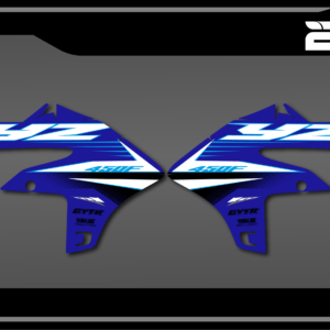 kit déco ouies de radiateur yamaha 250 450 yzf 2023 2024 2025 2026 motocross bmt oem origine 450 yzf 2025 decals stickers graphics autocollant adhesifs